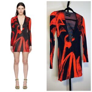Louisa Ballou Helios red short dress
